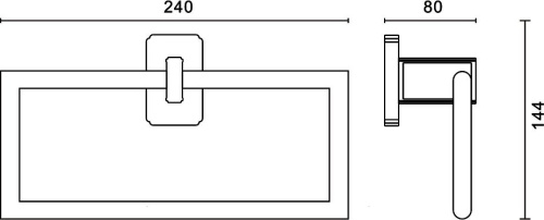 Полотенцедержатель Art&Max Gotico AM-E-4880AQ фото 3