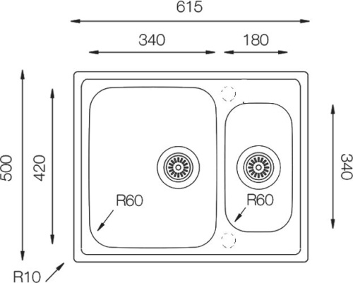 Мойка кухонная TopZero Lotus LTL615.500.15 фото 3