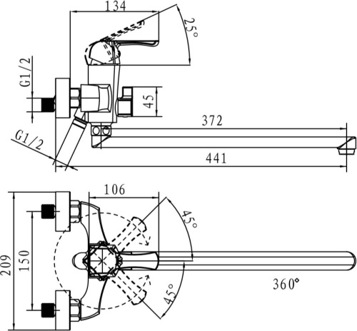 10 050 руб. Смеситель Kaiser Boss 51055B универсальный фото 5 Смеситель Kaiser Boss 51055B универсальный фото 5