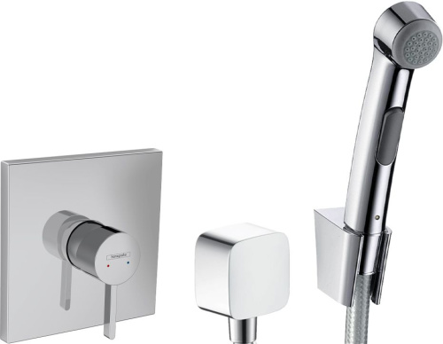 Гигиенический душ Hansgrohe 32128000 со смесителем 76615000 фото 5