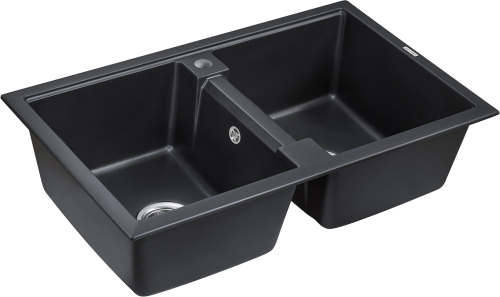 18 150 руб. Мойка кухонная Paulmark PM238150-BLM черный металлик фото 2 Мойка кухонная Paulmark PM238150-BLM черный металлик фото 2