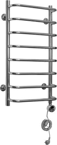 Полотенцесушитель электрический Domoterm Стефано П8 40x80, хром, R фото 4
