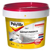 Шпатлевка для внутренних и наружных работ Polyfilla 1 кг.