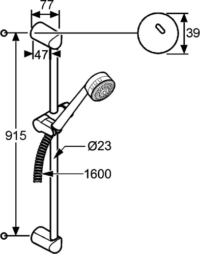 Душевой гарнитур Kludi Zenta 6084091-00 фото 8