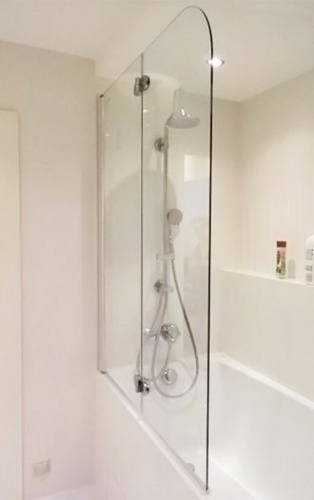 Шторка на ванну GuteWetter Lux Pearl GV-102 левая 85 см стекло бесцветное, профиль хром фото 5