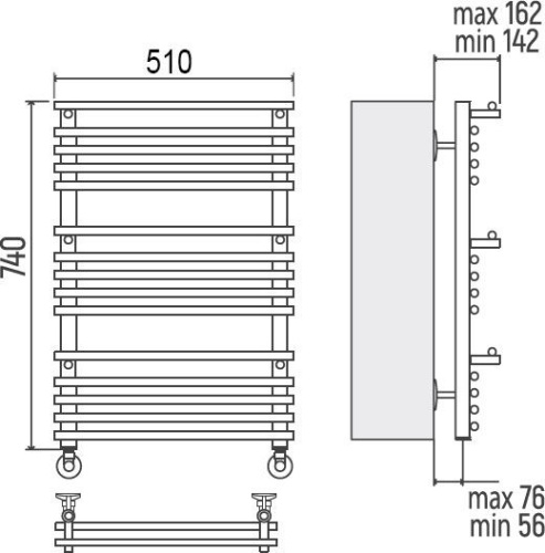 32 050 руб. Полотенцесушитель водяной Terminus Вента Люкс П15 450х740 фото 3 Полотенцесушитель водяной Terminus Вента Люкс П15 450х740 фото 3