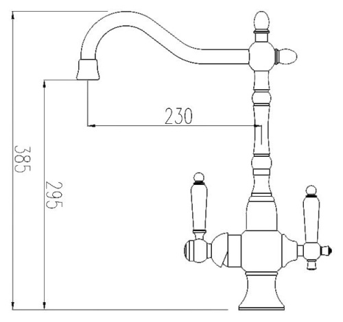 Смеситель Zorg Clean Water ZR 336 YF-50 BR для кухонной мойки фото 2