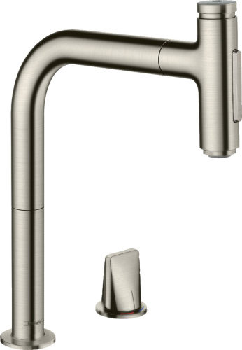 120 800 руб. Смеситель Hansgrohe Metris Select 73818800 для кухонной мойки Смеситель Hansgrohe Metris Select 73818800 для кухонной мойки