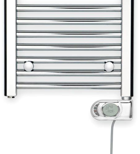 Полотенцесушитель электрический Zehnder Aura PBEBZ-080-040/MQ CR 80x40 хром фото 4