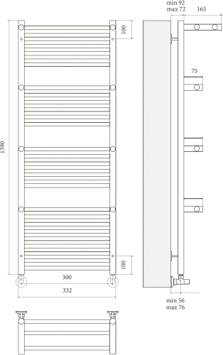 36 830 руб. Полотенцесушитель водяной Terminus Аврора П27 300*1390 c полкой фото 2 Полотенцесушитель водяной Terminus Аврора П27 300*1390 c полкой фото 2