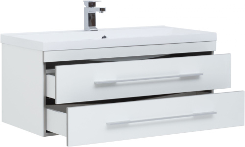 Мебель для ванной Aquanet Верона 100 подвесная белая фото 12