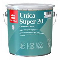 TIKKURILA UNICA SUPER 20 лак алкидно уретановый универсальный, износостойкий, полуматовый (9л)