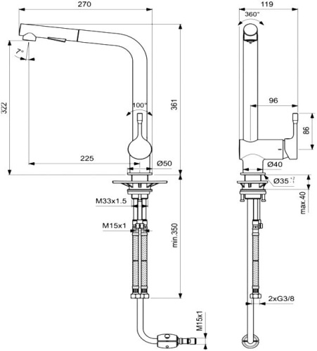 19 480 руб. Смеситель Ideal Standard Ceralook BC178AA для кухонной мойки фото 4 Смеситель Ideal Standard Ceralook BC178AA для кухонной мойки фото 4