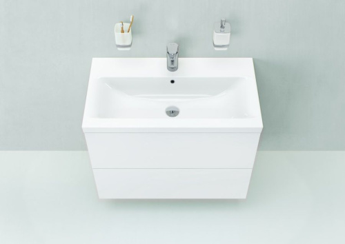 Мебель для ванной AM.PM Gem 75 подвесная, белый глянец, с 2 ящиками + Сертификат AM.PM на 30 дней подписки на медиасервис фото 5