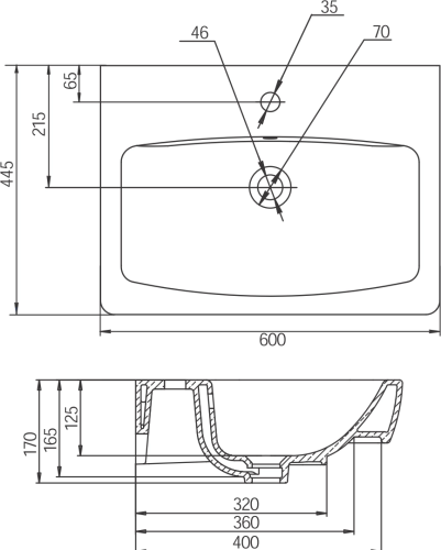 5 080 руб. Раковина Santek Нео 60 фото 2 Раковина Santek Нео 60 фото 2