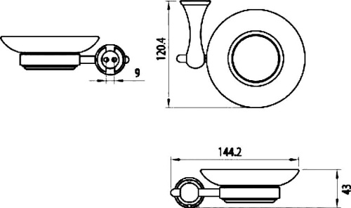 Мыльница Lemark Standard LM2143C фото 2