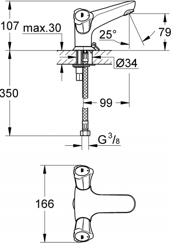 Смеситель Grohe Costa L 21100001 для раковины фото 3