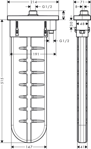 Монтажная коробка Hansgrohe sBox 28020670 матовая черная фото 2