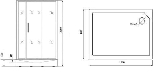 Душевая кабина Grossman GR172QR 120x80 см фото 3