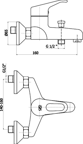 7 970 руб. Смеситель GPD Kalipso MBB20 для ванны с душем фото 2 Смеситель GPD Kalipso MBB20 для ванны с душем фото 2