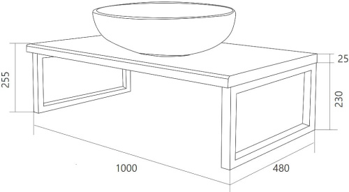 Мебель для ванной 1MarKa Grunge Loft 100 бетон светлый фото 7