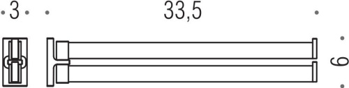Полотенцедержатель Colombo Design Look В1612.BM фото 2