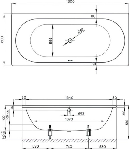 Стальная ванна Bette Starlet 180x80 фото 6 Стальная ванна Bette Starlet 180x80 фото 6