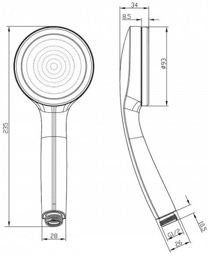 Душевая лейка IDDIS SpaHome SPA1F00i18 фото 3