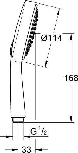 Душевая лейка Grohe Power&Soul Cosmopolitan 115 27661000 фото 2