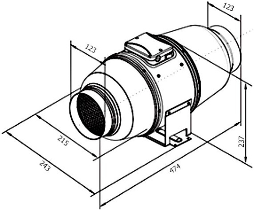 Вытяжной вентилятор Vents ТТ Сайлент-М 125 фото 3
