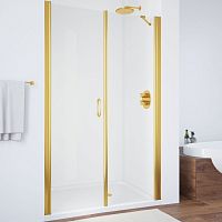 Душевая дверь в нишу Vegas Glass EP-F-2 115 09 01 L профиль золото, стекло прозрачное