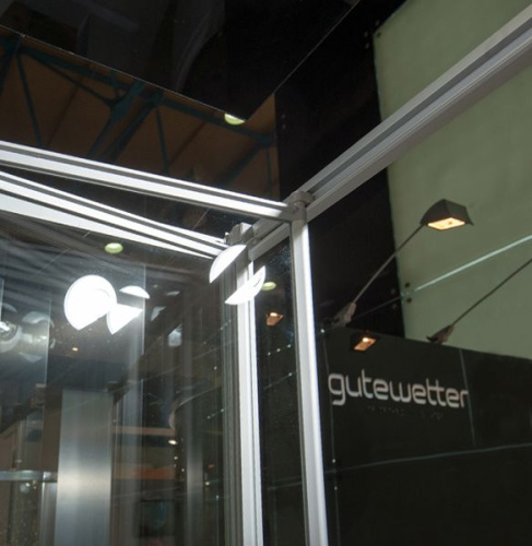 Душевой уголок GuteWetter Practic Square GK-404 левая 80x80 см стекло бесцветное, профиль матовый хром фото 3