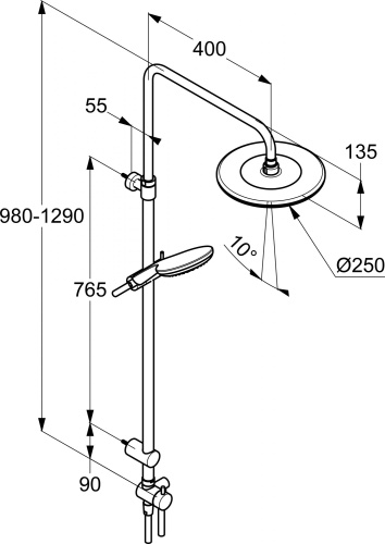 26 710 руб. Душевая стойка Kludi Freshline dual shower system 6709005-00 фото 8 Душевая стойка Kludi Freshline dual shower system 6709005-00 фото 8