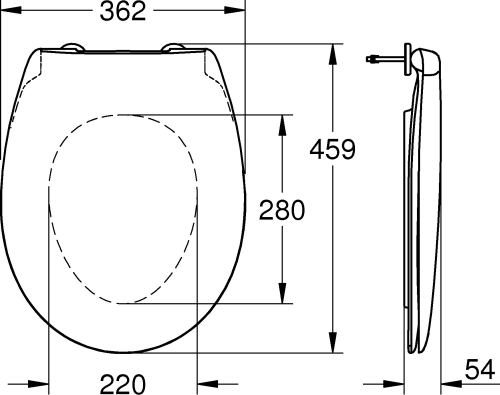 Крышка-сиденье Grohe Bau Ceramic 39492000 фото 4