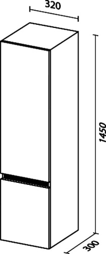 Шкаф-пенал Sanvit Кубэ белый глянец фото 3