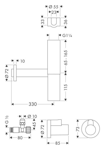 Сифон для раковины Hansgrohe Flowstar 52120000 фото 4