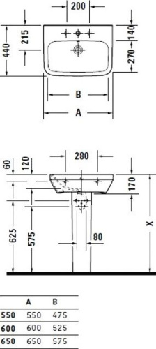 Раковина Duravit DuraStyle 2319550000 фото 6