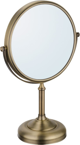 Косметическое зеркало Fixsen Antik FX-61121A настольное, античная латунь