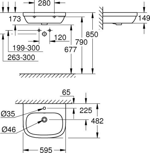 Комплект Grohe Euro Ceramic 39641000 фото 9