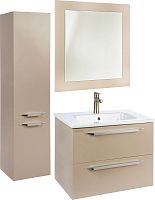 Тумба с раковиной Bellezza Луиджи 60 капучино, 2 ящика