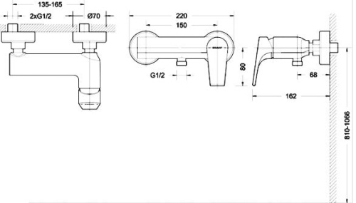 Смеситель Bravat Vega F9119177CP-01 для душа фото 2