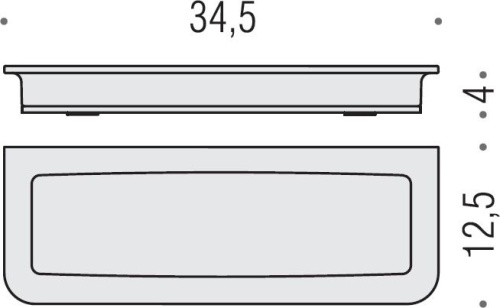 Мыльница Colombo Design Lulu B6242 хром фото 2