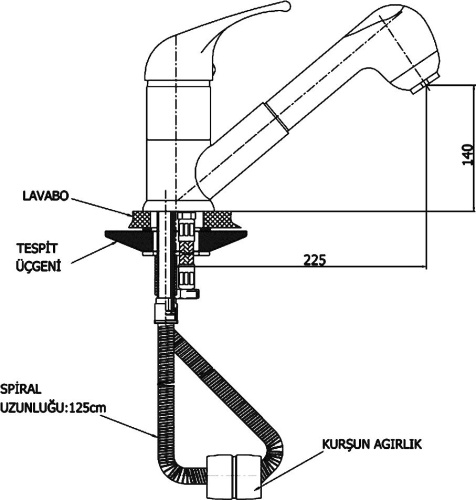 Смеситель GPD Flamengo MES10 для кухонной мойки фото 2