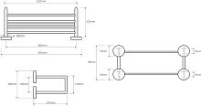 Полка Bemeta Omega 104205102