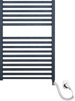 Полотенцесушитель электрический Luxrad Kwadro 065267 72х50 R, черный, терморегулятор selmo pad