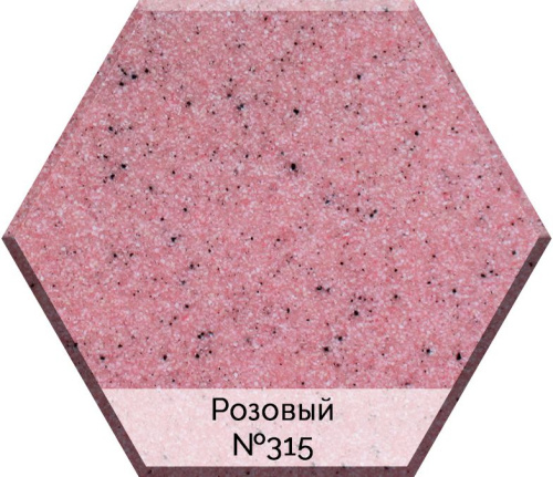 Мойка кухонная AquaGranitEx M-17 розовая фото 3