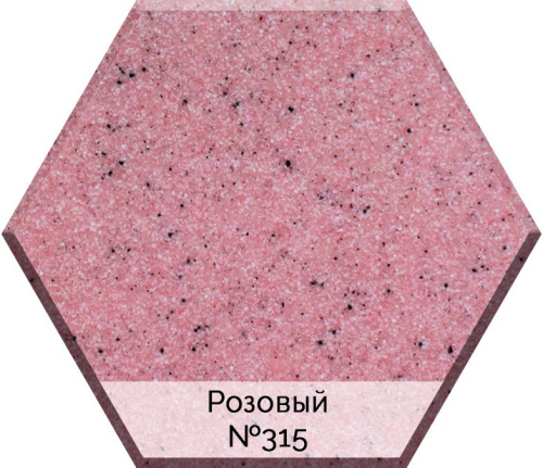 Мойка кухонная AquaGranitEx M-17 розовая фото 2