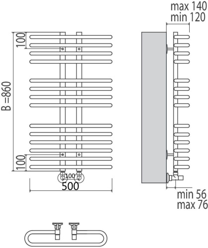 38 950 руб. Полотенцесушитель водяной Terminus Сахара П14 100*860 фото 4 Полотенцесушитель водяной Terminus Сахара П14 100*860 фото 4