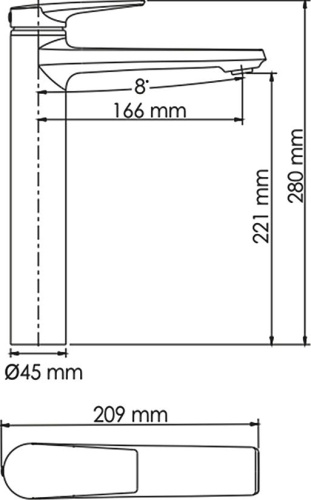 Смеситель Wasserkraft Glan 6603H для раковины фото 5