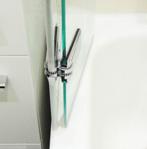 Шторка на ванну GuteWetter Trend Pearl GV-862A левая 120 см стекло бесцветное, фурнитура хром фото 5